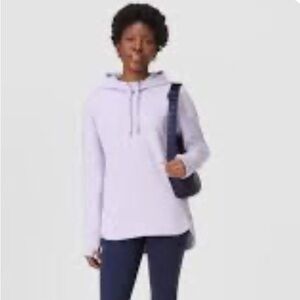 Sweaty Betty Escape Luxe Fleece Hoodie Heather Purple M